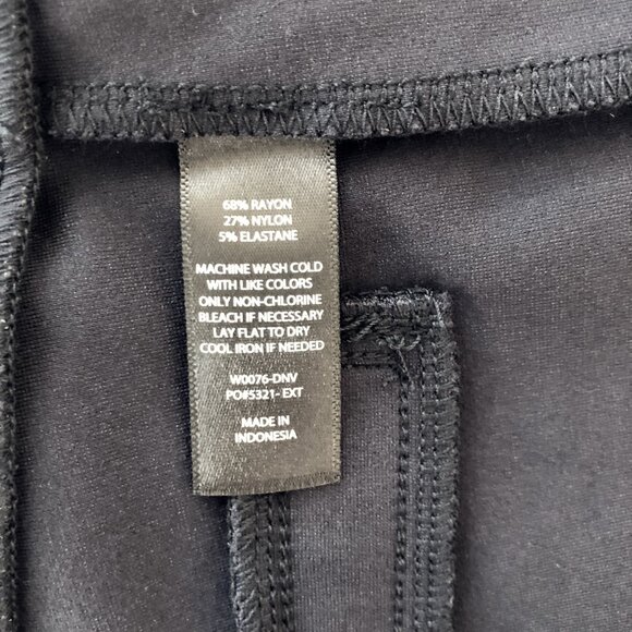 Betabrand Dress Pant Yoga Pants - Straight-Leg - Navy Medium Regular - Picture 7 of 8